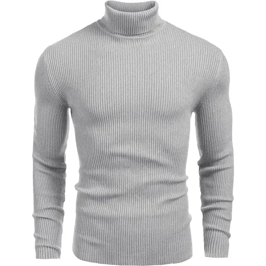 Rollkragen Pullover Classic Knit Vandhlr Grau S 