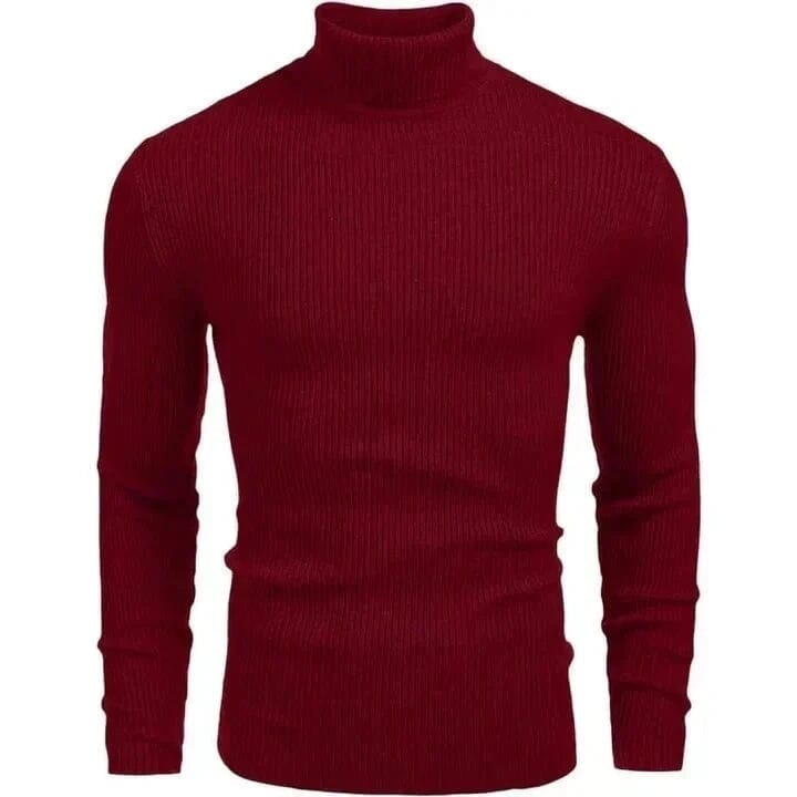 Rollkragen Pullover Classic Knit Vandhlr Rot S 