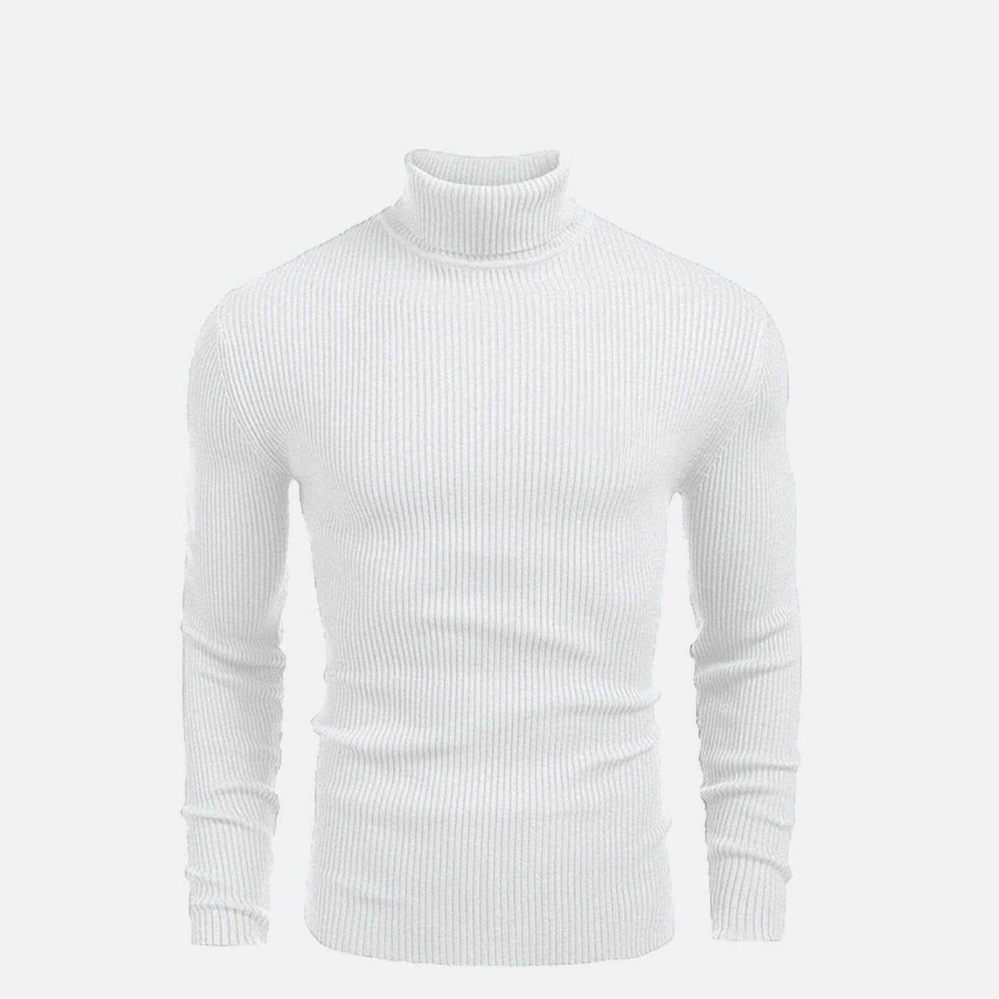 Rollkragen-Pullover Mit Zopfmuster Aus Wolle Vandhlr Weiß S 