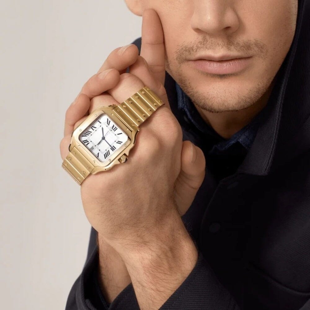 Santos Gold Herrenuhr Vandhlr 