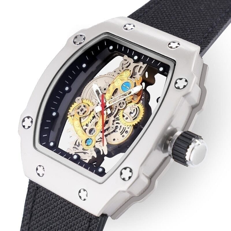 Skeleton Mech Herren-Armbanduhr Mit Skelett-Zifferblatt Vandhlr 