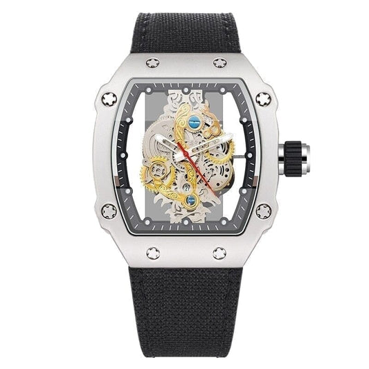 Skeleton Mech Herren-Armbanduhr Mit Skelett-Zifferblatt Vandhlr Standard-Titel 