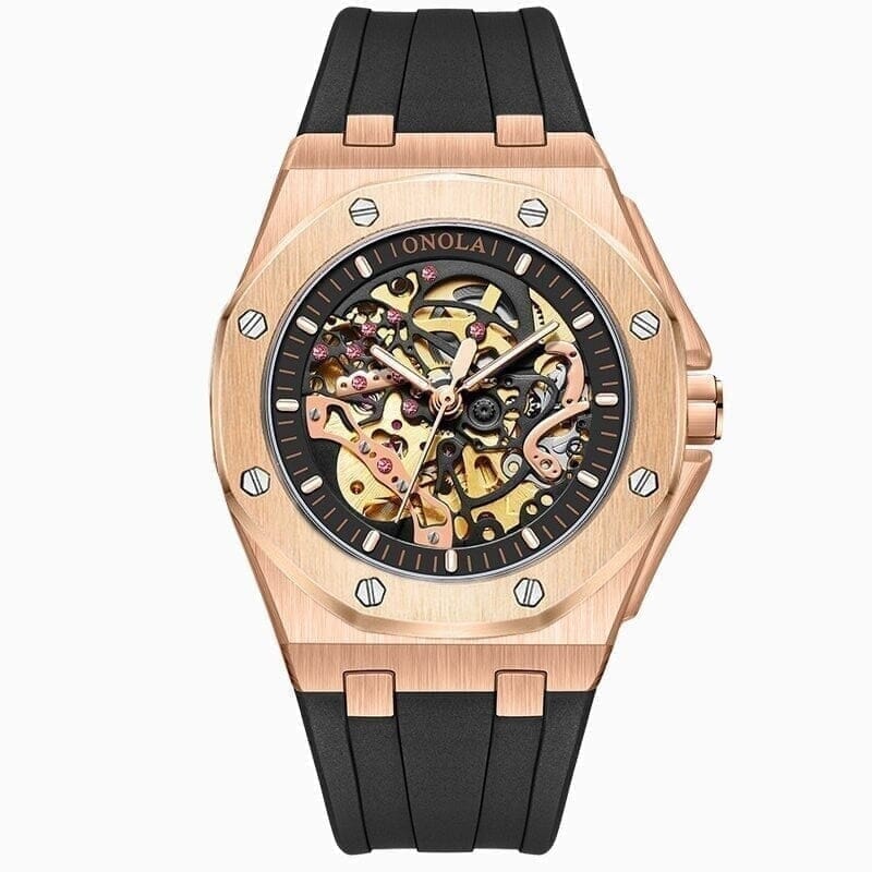 Skeleton Oak Armbanduhr Vandhlr Roségold 