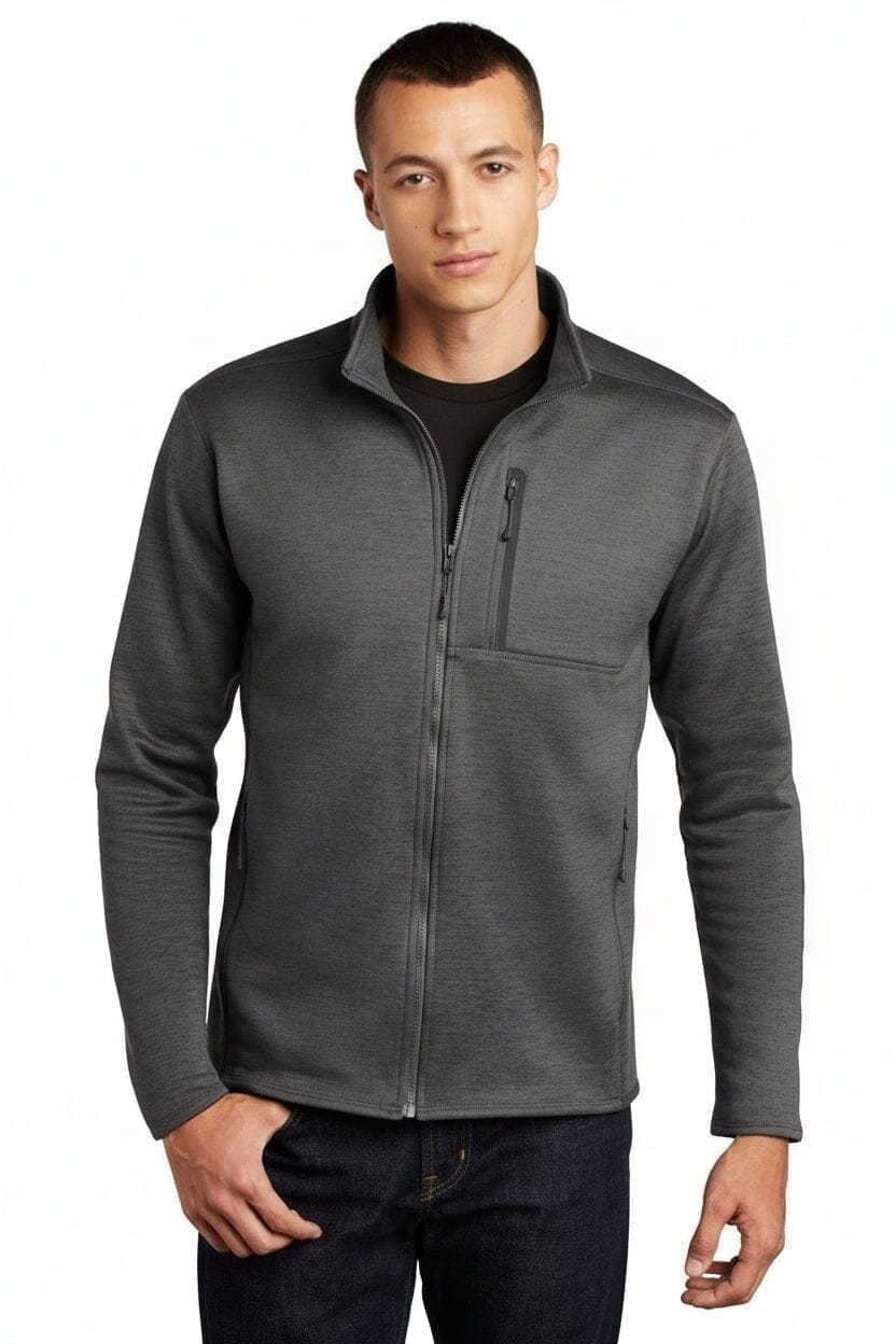 Skyline Fleece-Jacke Mit Reißverschluss Vandhlr Dunkelgrau Meliert S 