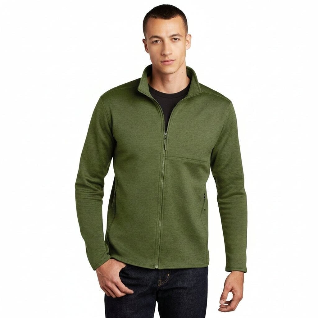 Skyline Fleece-Jacke Mit Reißverschluss Vandhlr Kleeblatt Meliert S 