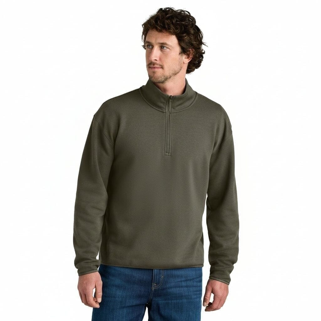 Sleeve Logo Pullover Hoodie Vandhlr Neues Taupe-Grün S 