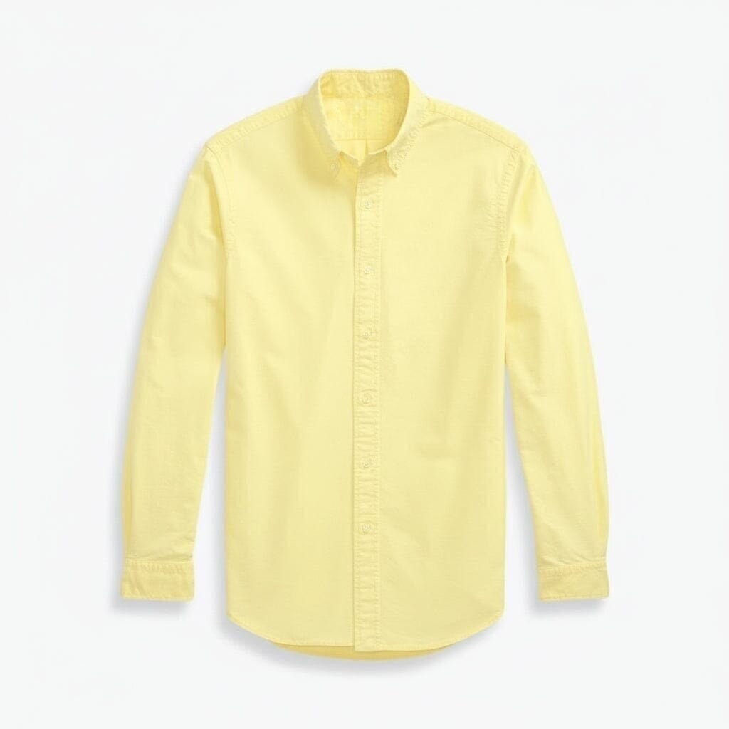 Slim Fit Oxford Hemd - Garment-Dyed Vandhlr Gelb S 