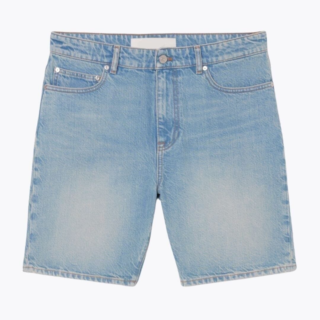 Straight Fit Denim Bermuda Shorts Für Herren Vandhlr Hellblau S 