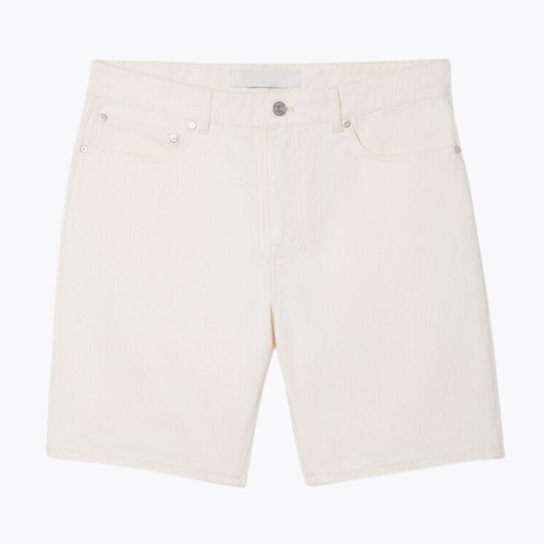 Straight Fit Denim Bermuda Shorts Für Herren Vandhlr Weiß S 