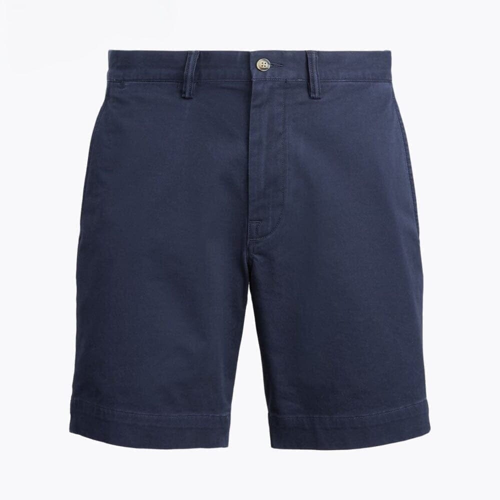 Stretch Chino Shorts Straight Fit Vandhlr Marineblau 28 