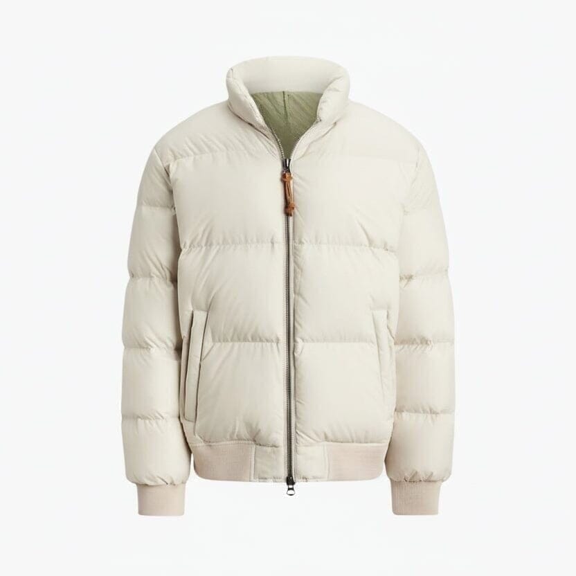 Strukturierte Ripstop Daunenjacke Vandhlr Khaki Stein S 