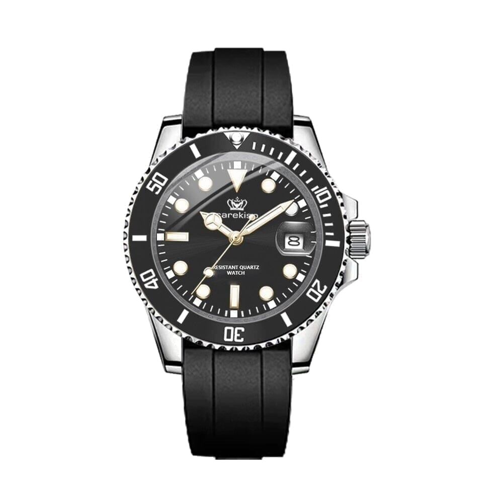 Subdate Sport Herrenarmbanduhr - Quarz Luxusuhr Mit Datumsanzeige Vandhlr Schwarz 