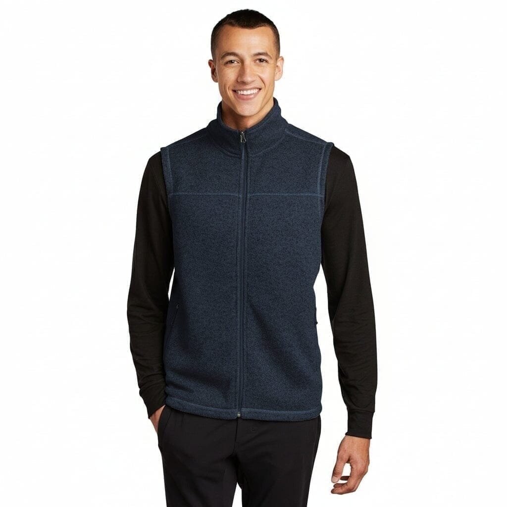 Sweater Fleece Weste Vandhlr Stadtblau Meliert S 