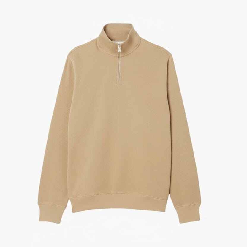 Sweatshirt Mit Reißverschluss Und Hohem Kragen Vandhlr Beige S 
