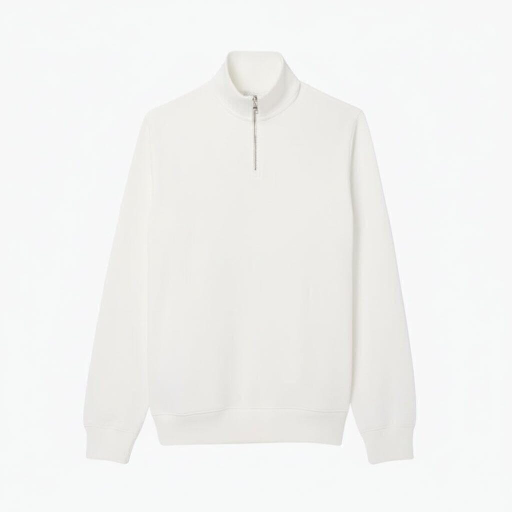 Sweatshirt Mit Reißverschluss Und Hohem Kragen Vandhlr Weiß S 