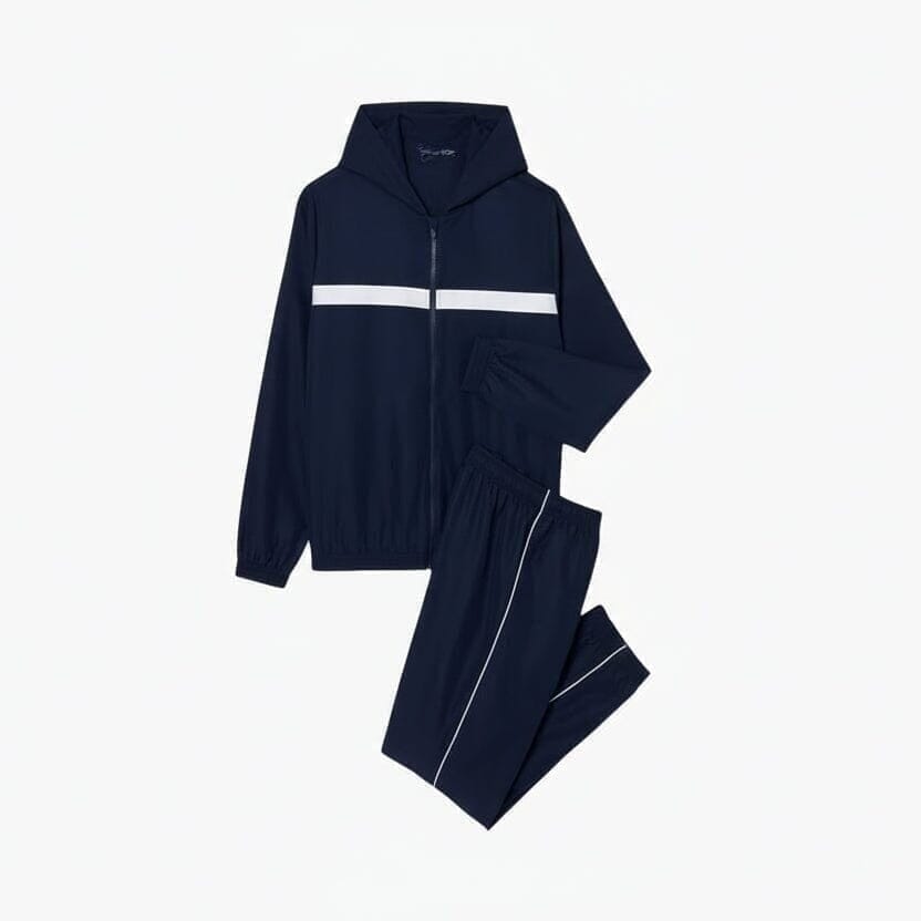 Tennis Trainingsanzug Mit Logo-Streifen Vandhlr Blau S 