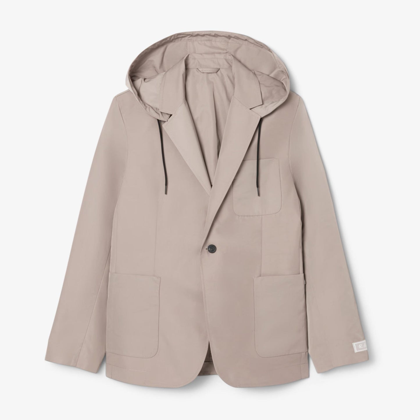 Twill-Blazer Mit Kapuze Vandhlr Grau S 