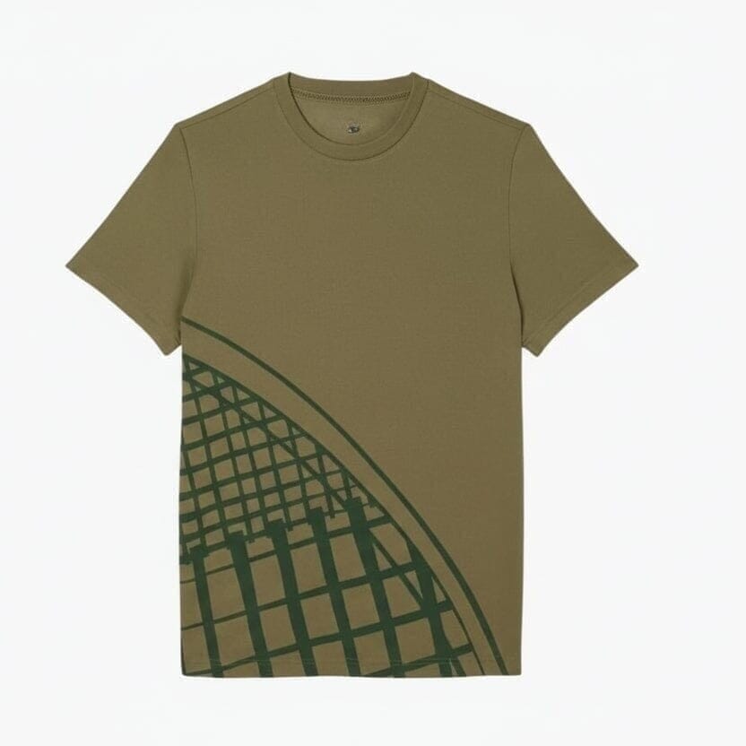 Ultra Dry Tennis T-SHIRT Mit Print Vandhlr Khakigrün S 
