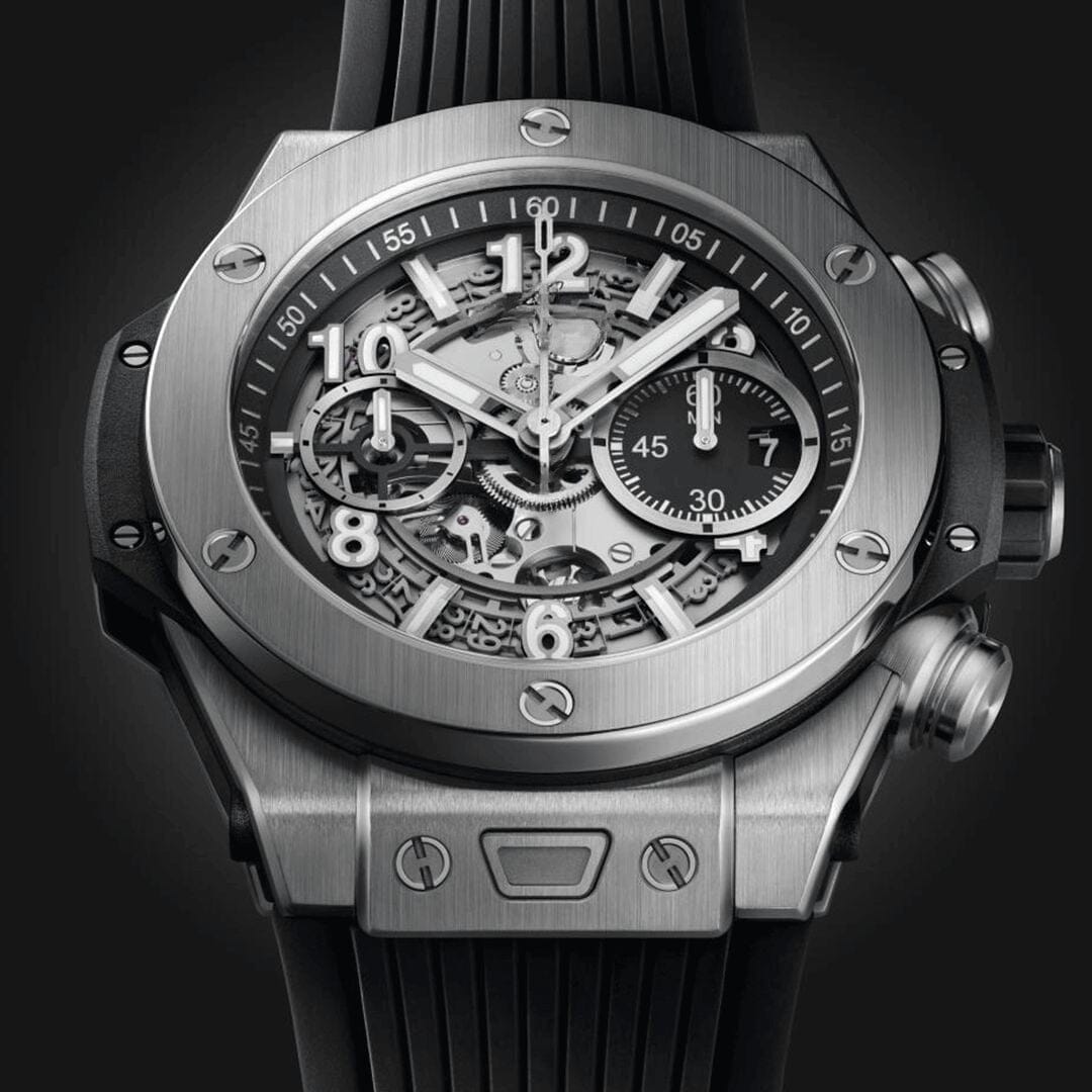 Unico Silber Schwarz 44mm Herrenchronograph Vandhlr 