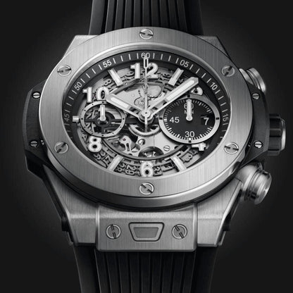 Unico Silber Schwarz 44mm Herrenchronograph Vandhlr 