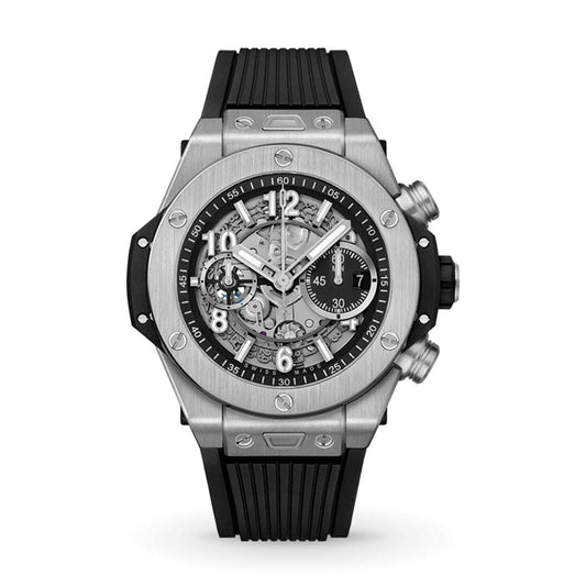 Unico Silber Schwarz 44mm Herrenchronograph Vandhlr 
