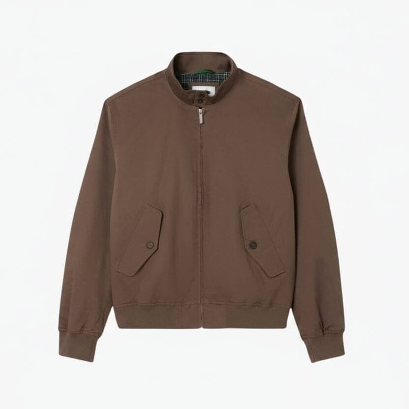 Wasserabweisende Twill Harrington Jacke Vandhlr Braun S 