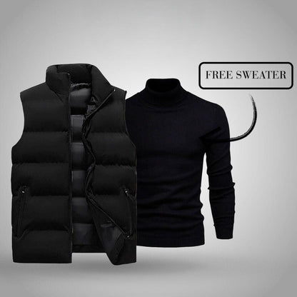Weste + Gratis Pullover (schlussverkauf) Vandhlr Schwarz Schwarz S